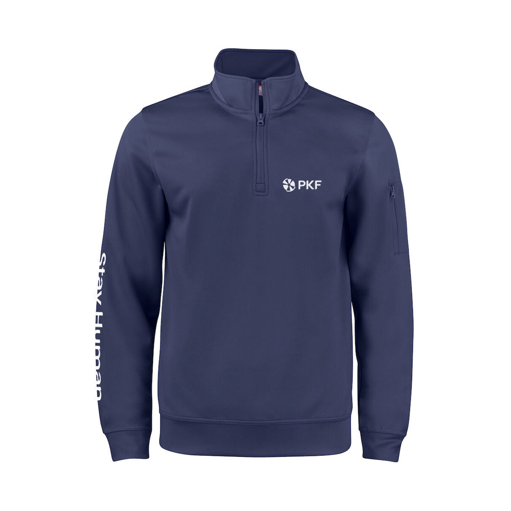 Clique Navy Half Zip - Unisex